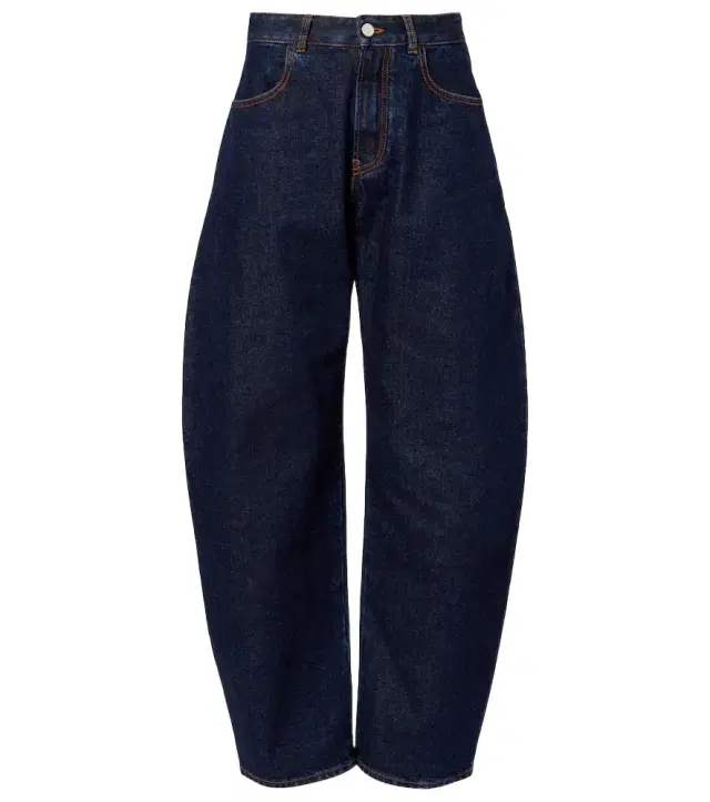 Alaïa Mid-rise barrel-leg jeans