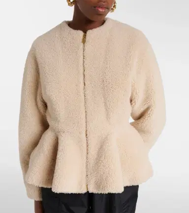Alaïa Alaïa Peplum shearling jacket | Thumbnail 5 Alaïa Alaïa Peplum shearling jacket | Thumbnail 5