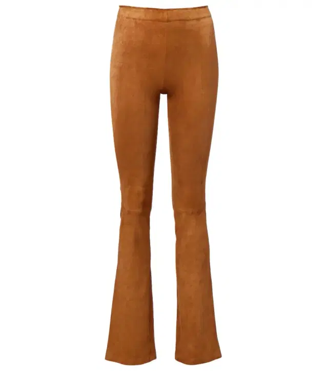 JP Long suede flared pants