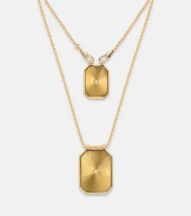 Marie Lichtenberg No Risk No Glory 18kt gold necklace with diamonds | Thumbnail 3