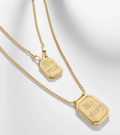 Marie Lichtenberg No Risk No Glory 18kt gold necklace with diamonds | Thumbnail 6