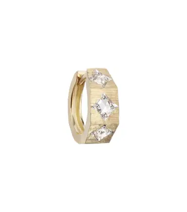 Marie Lichtenberg Ecrou Coco 18kt gold single hoop earring | Thumbnail 1 Marie Lichtenberg Ecrou Coco 18kt gold single hoop earring | Thumbnail 1