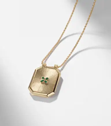 Marie Lichtenberg Luck 18kt gold pendant necklace with emerald | Thumbnail 6 Marie Lichtenberg Luck 18kt gold pendant necklace with emerald | Thumbnail 6