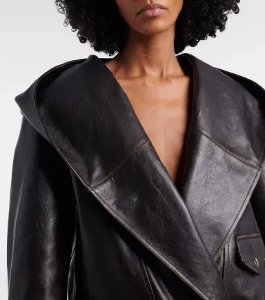 Alaïa Alaïa Hooded leather biker jacket | Thumbnail 2 Alaïa Alaïa Hooded leather biker jacket | Thumbnail 2