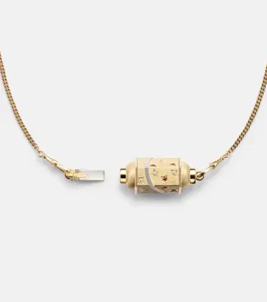 Marie Lichtenberg Milky Way 18kt gold locket necklace with diamonds and rubies | Thumbnail 2 Marie Lichtenberg Milky Way 18kt gold locket necklace with diamonds and rubies | Thumbnail 2