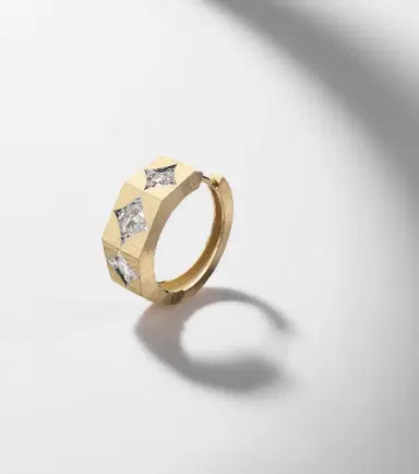 Marie Lichtenberg Ecrou 18kt gold single hoop earring | Thumbnail 5 Marie Lichtenberg Ecrou 18kt gold single hoop earring | Thumbnail 5
