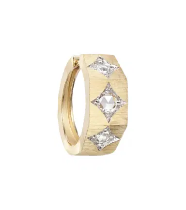 Marie Lichtenberg Ecrou 18kt gold single hoop earring | Thumbnail 1 Marie Lichtenberg Ecrou 18kt gold single hoop earring | Thumbnail 1