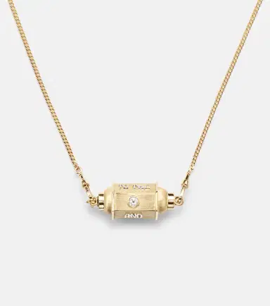 Marie Lichtenberg Love You 18kt gold locket necklace with diamond and ruby | Thumbnail 2 Marie Lichtenberg Love You 18kt gold locket necklace with diamond and ruby | Thumbnail 2