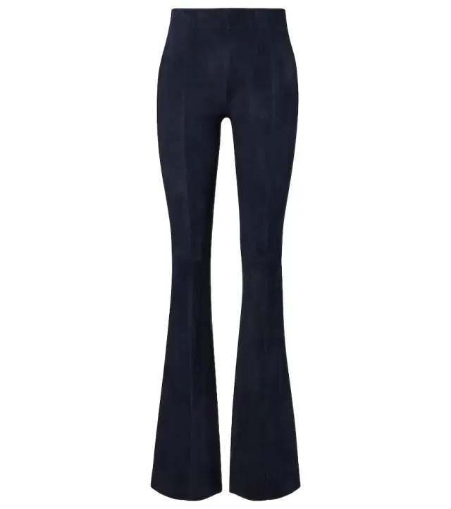 Gege suede flared pants