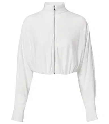 Alaïa Alaïa Draped mockneck jersey jacket | Thumbnail 1