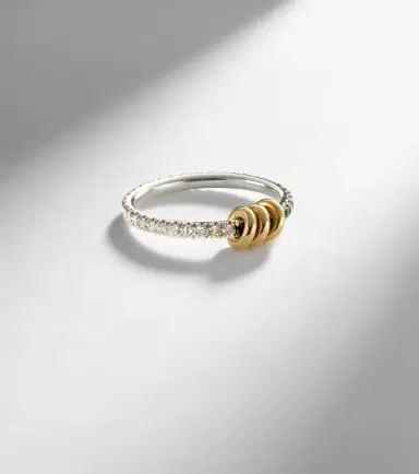 Spinelli Kilcollin Sirius Eclipse 18kt gold and sterling silver ring with diamonds | Thumbnail 5 Spinelli Kilcollin Sirius Eclipse 18kt gold and sterling silver ring with diamonds | Thumbnail 5