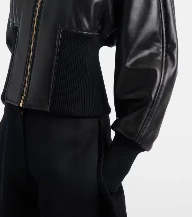 Alaïa Alaïa Leather bomber jacket | Thumbnail 3 Alaïa Alaïa Leather bomber jacket | Thumbnail 3