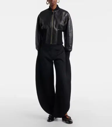 Alaïa Alaïa Leather bomber jacket | Thumbnail 4 Alaïa Alaïa Leather bomber jacket | Thumbnail 4