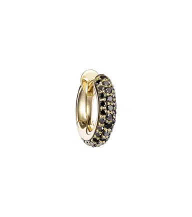Spinelli Kilcollin Macro Hoop 18kt yellow gold single earring with diamonds | Thumbnail 1