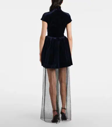 Alaia Alaïa Velvet minidress | Thumbnail 4 Alaia Alaïa Velvet minidress | Thumbnail 4
