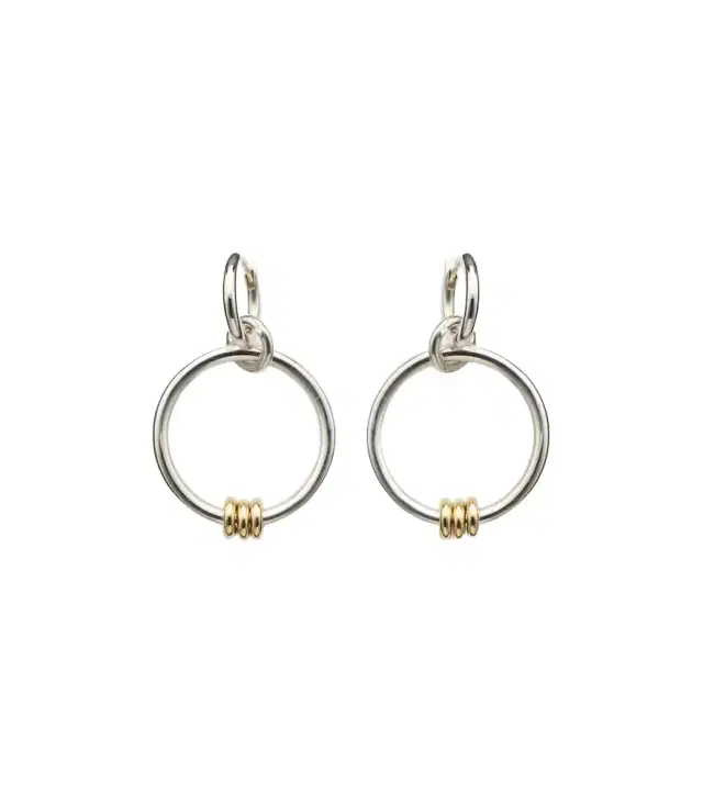 Spinelli Kilcollin Asha sterling silver and 18kt gold earrings