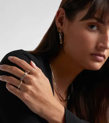 Spinelli Kilcollin Petunia Eclipse sterling silver and 18kt gold ring with diamonds | Thumbnail 3