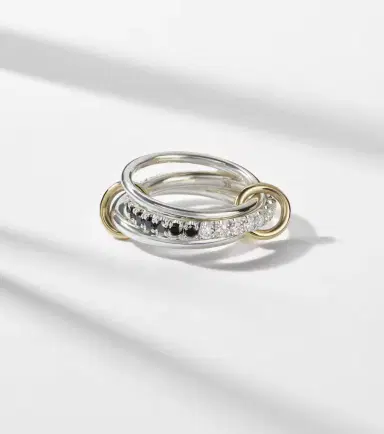 Spinelli Kilcollin Petunia Eclipse sterling silver and 18kt gold ring with diamonds | Thumbnail 6