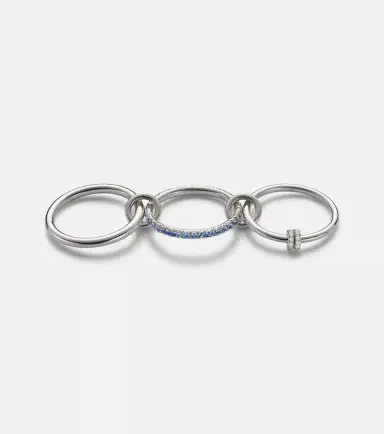 Spinelli Kilcollin Raneth sterling silver ring with sapphires and diamonds | Thumbnail 4