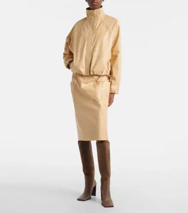 Alaïa Alaïa Leather pencil skirt | Thumbnail 3