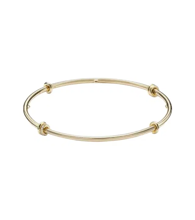 Spinelli Kilcollin Kini 18kt gold bangle with diamonds