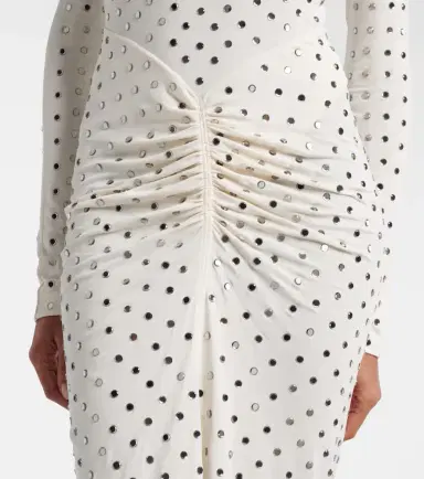 Alaïa Alaïa Embellished gathered jersey maxi dress | Thumbnail 5