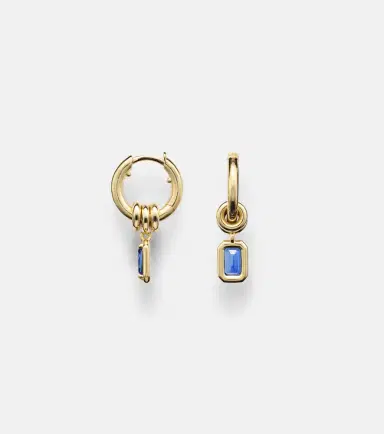 Spinelli Kilcollin Zahra 18kt gold hoop earrings with sapphires | Thumbnail 4