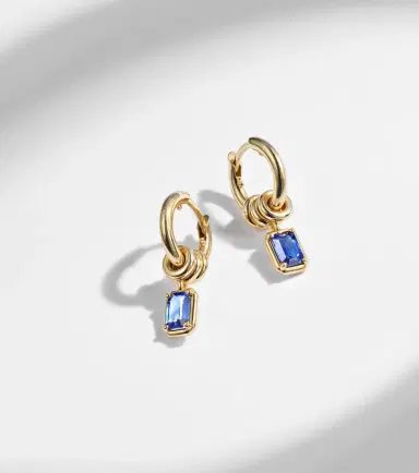 Spinelli Kilcollin Zahra 18kt gold hoop earrings with sapphires | Thumbnail 5
