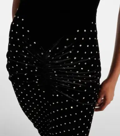 Alaïa Alaïa Velvet and jersey cocktail dress | Thumbnail 5