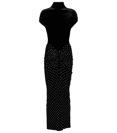 Alaïa Alaïa Velvet and jersey cocktail dress | Thumbnail 1