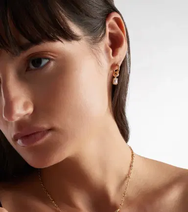 Spinelli Kilcollin Zahra 18kt gold hoop earrings with diamonds | Thumbnail 2 Spinelli Kilcollin Zahra 18kt gold hoop earrings with diamonds | Thumbnail 2