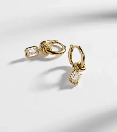 Spinelli Kilcollin Zahra 18kt gold hoop earrings with diamonds | Thumbnail 5 Spinelli Kilcollin Zahra 18kt gold hoop earrings with diamonds | Thumbnail 5