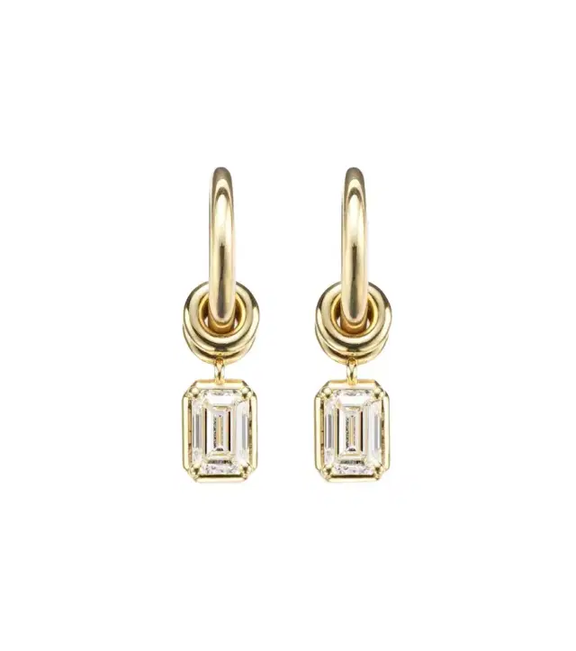 Spinelli Kilcollin Zahra 18kt gold hoop earrings with diamonds