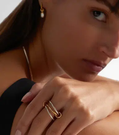 Spinelli Kilcollin Solarium 18kt gold and sterling silver ring | Thumbnail 3 Spinelli Kilcollin Solarium 18kt gold and sterling silver ring | Thumbnail 3