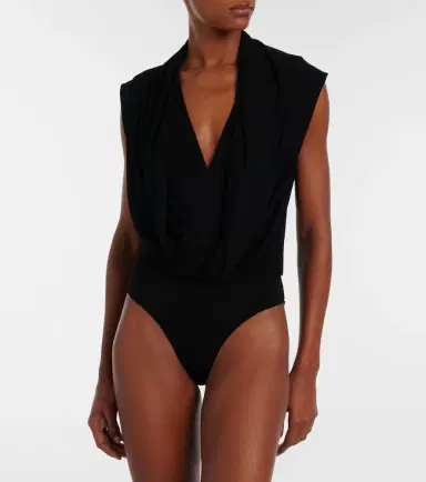 Alaïa Alaïa Draped jersey bodysuit | Thumbnail 4