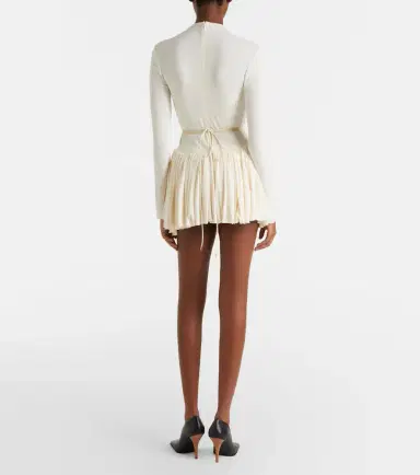 Alaïa Alaïa Gathered jersey minidress | Thumbnail 6