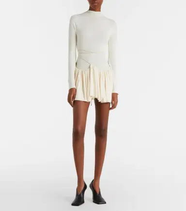 Alaïa Alaïa Gathered jersey minidress | Thumbnail 7