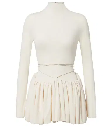 Alaïa Alaïa Gathered jersey minidress | Thumbnail 1