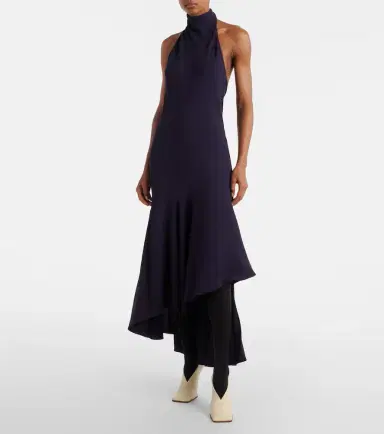 Alaïa Alaïa Asymmetric halterneck maxi dress | Thumbnail 2