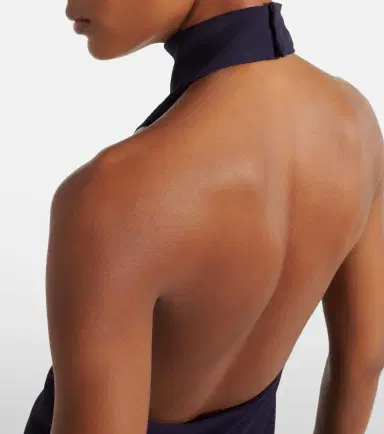 Alaïa Alaïa Asymmetric halterneck maxi dress | Thumbnail 4