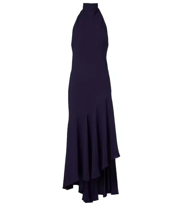 Alaia Alaïa Asymmetric halterneck maxi dress