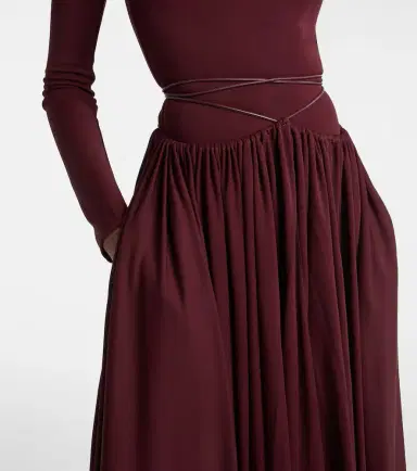 Alaïa Alaïa Gathered midi dress | Thumbnail 2