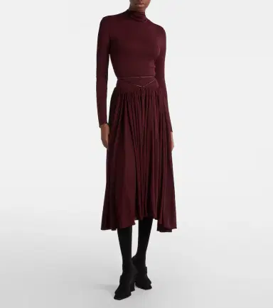 Alaïa Alaïa Gathered midi dress | Thumbnail 3