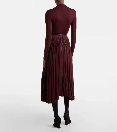 Alaïa Alaïa Gathered midi dress | Thumbnail 4