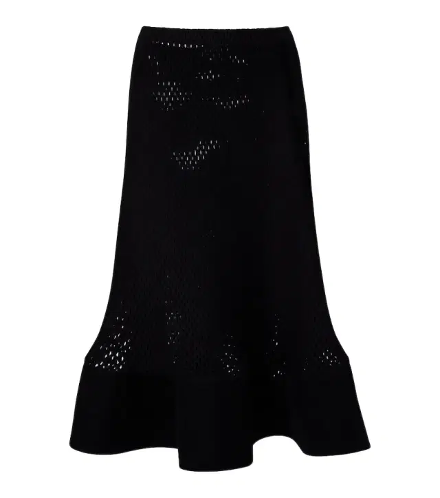 Alaïa Open-knit wool-blend midi skirt