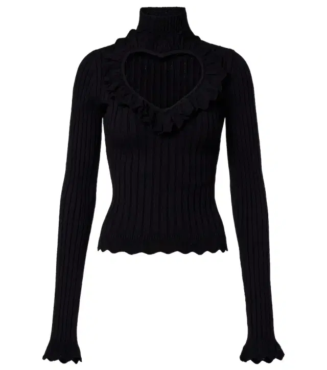 Heart cotton-blend top