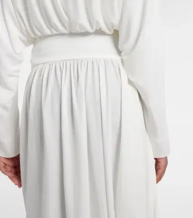 Alaïa Alaïa Asymmetric jersey midi skirt | Thumbnail 3