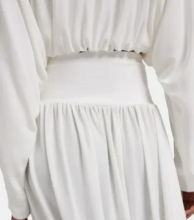Alaïa Alaïa Asymmetric jersey midi skirt | Thumbnail 4
