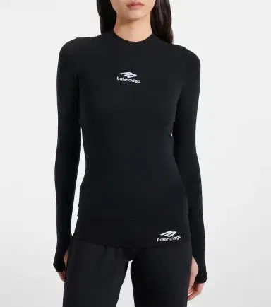 Balenciaga 3B Sports Icon jersey top | Thumbnail 4