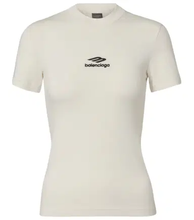 Balenciaga 3B Sports Icon cotton-blend jersey T-shirt | Thumbnail 1 Balenciaga 3B Sports Icon cotton-blend jersey T-shirt | Thumbnail 1